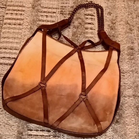 Rare! Y2K Juicy Couture Vintage Velour And Leather Bag - Picture 7 of 13